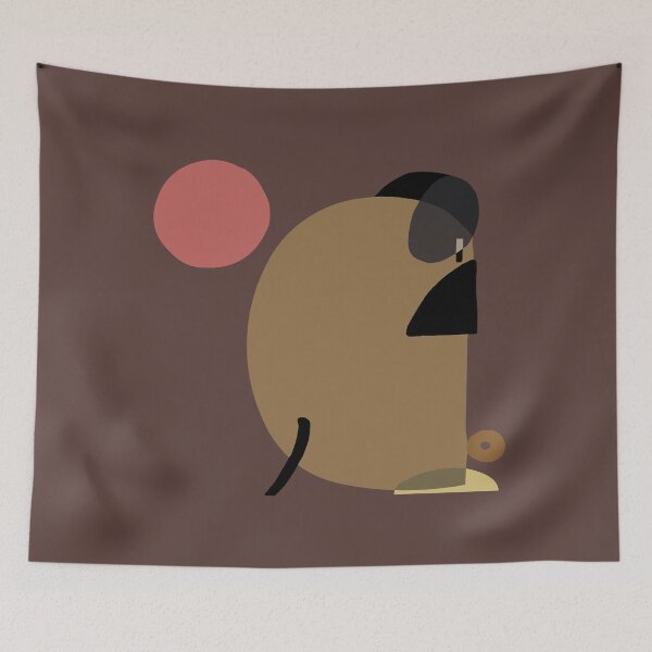 Item preview,  Abstract Pug Yoga designed and sold by Huebucket.