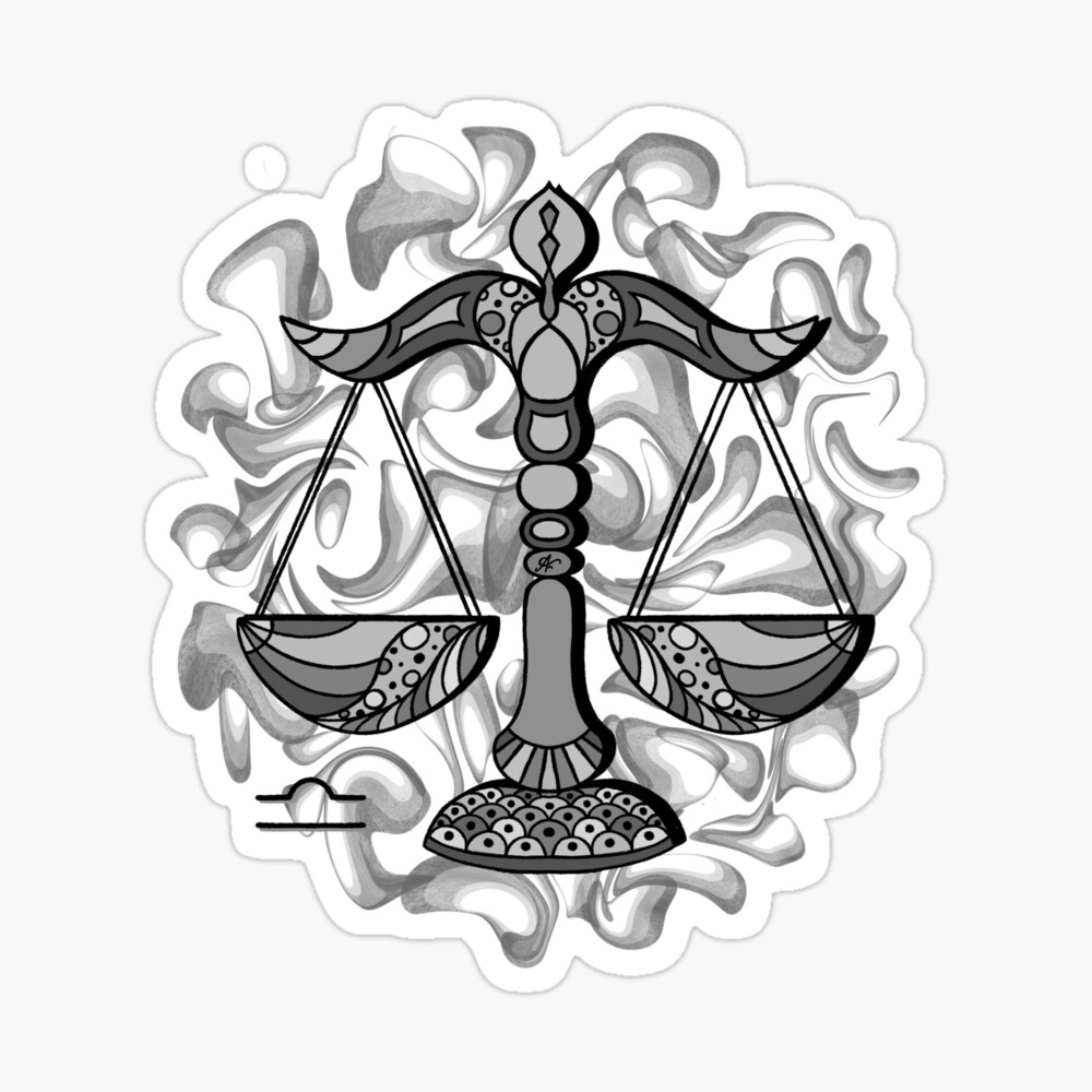 Libra Scales Zodiac Birthday Sign | Art Board Print