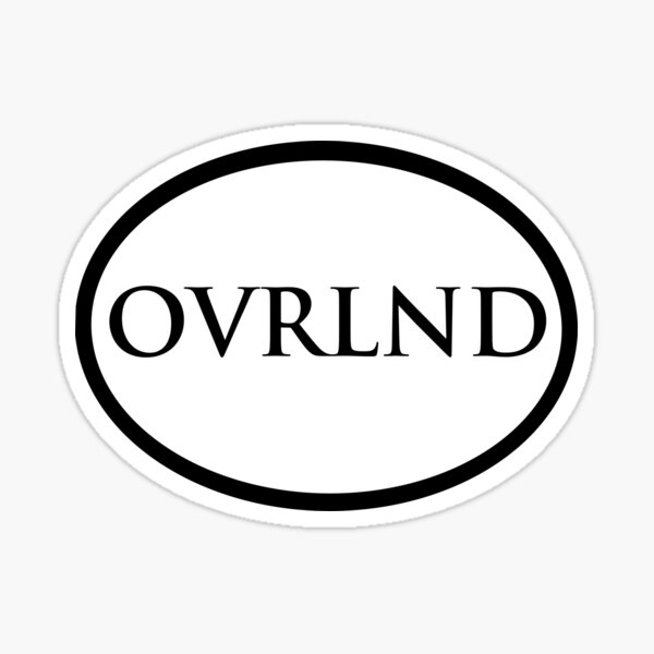 Oval overland sticker art design Sticker