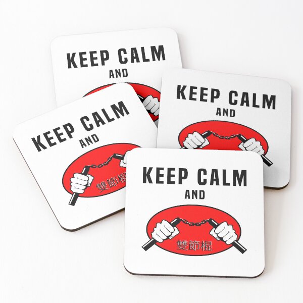 Aperçu de l'œuvre Keep Calm and Nunchaku créée et vendue par fourretout.