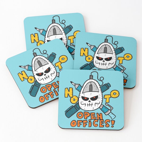 Item preview, ban all open offices. no to bullpen office spaces. for employee mental health. workers rights matter! designed and sold by JJadx.
