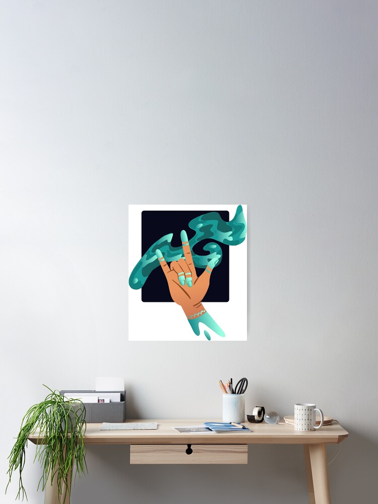 Thumbnail 2 of 3, Poster, Magic hands. designed and sold by emphatic.