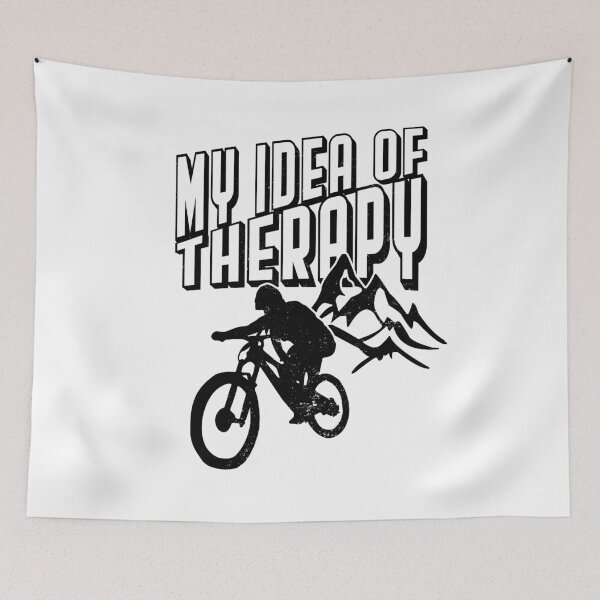 Item preview, My Idea Of Therapy - Cool Mountain Biking Design designed and sold by emmjott.