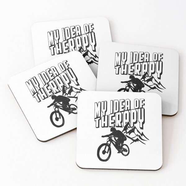 Item preview, My Idea Of Therapy - Cool Mountain Biking Design designed and sold by emmjott.