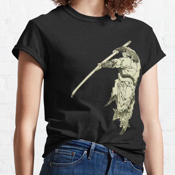 HOKUSAI. Sun Wukong, wielding his Staff. Classic T-Shirt