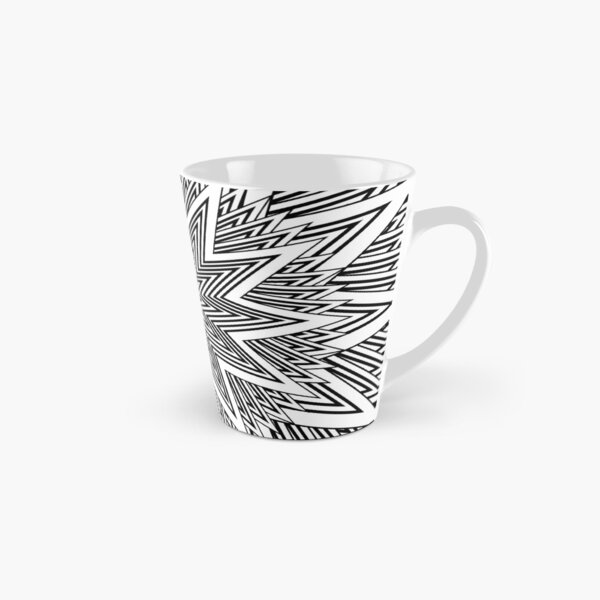 12 point Black and White Stars Tall Mug