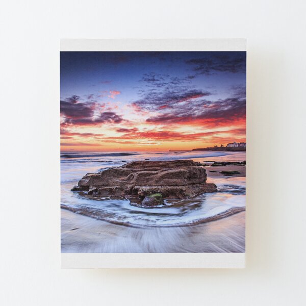 Swirling Waves Wood Mounted Print