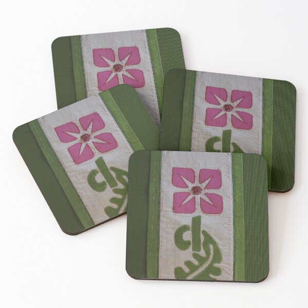 Item preview, Rosa bordada en verde designed and sold by neon-light.