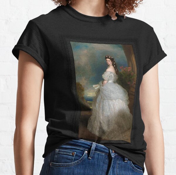 Portrait Of Empress Elisabeth of Austria by Franz Xaver Winterhalter Classic T-Shirt