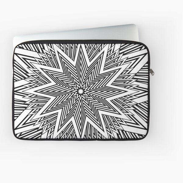 12 point Black and White Stars Laptop Sleeve
