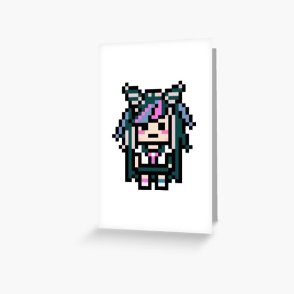 "Ibuki Mioda Pixel Sprite" Greeting Card by ellalune | Redbubble