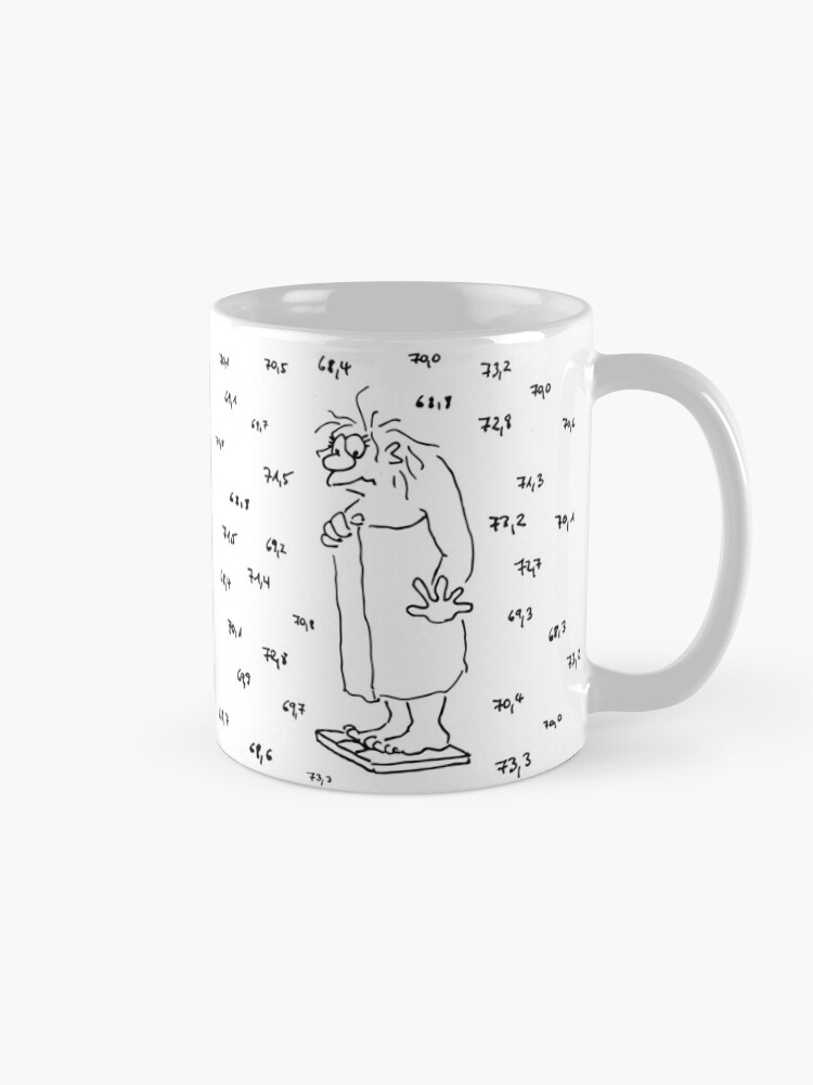Alternative Ansicht von Diät halten Tasse
