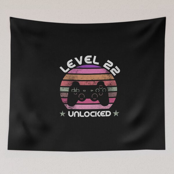 Item preview, Level 22 Complete 22nd Birthday - Celebrate 22nd Wedding Gift Video Gamer designed and sold by SaraDarwish.