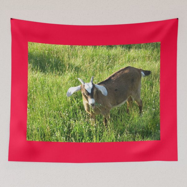 Item preview, Happy Goat in the Meadow  designed and sold by SillaHoekstra.