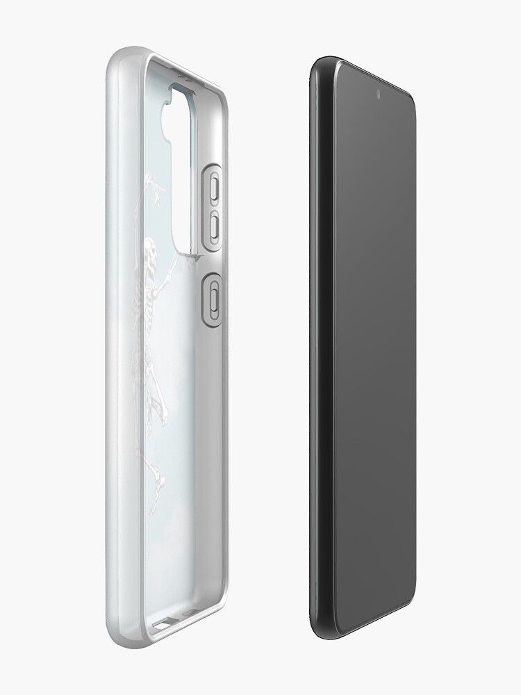 Alternate view of A Skull Dancing In The Beautiful Blue Sky Samsung Galaxy Phone Case