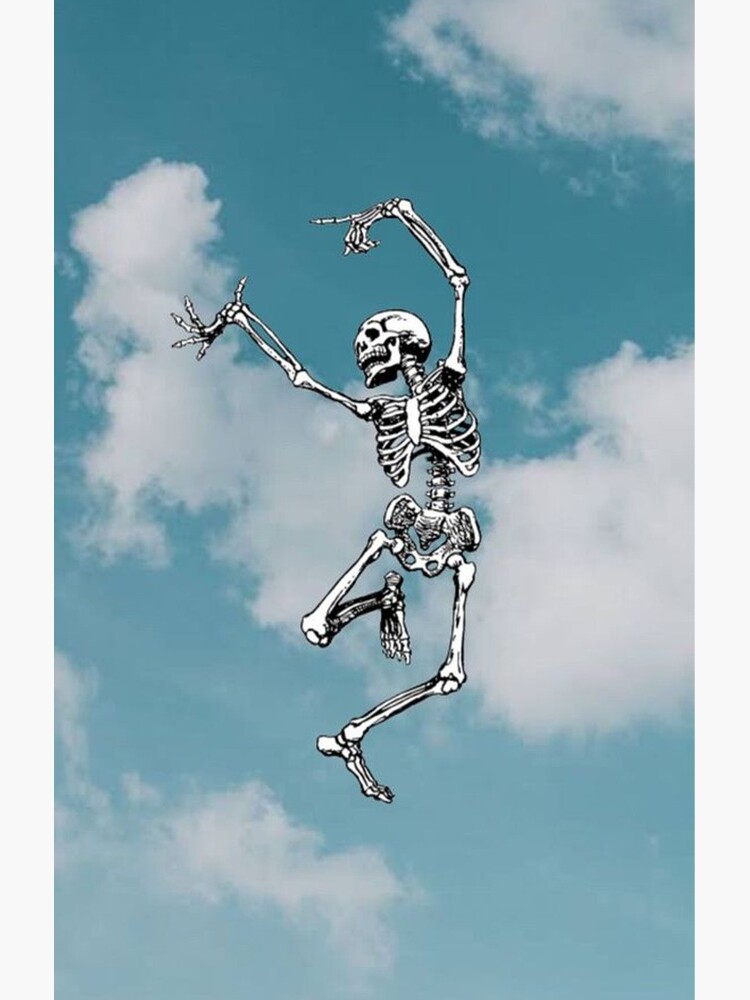 A Skull Dancing In The Beautiful Blue Sky by shop4fun