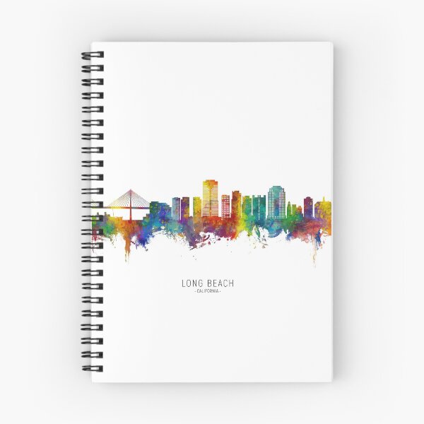 Item preview, Long Beach California Skyline designed and sold by ArtPrints.