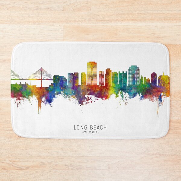 Item preview, Long Beach California Skyline designed and sold by ArtPrints.