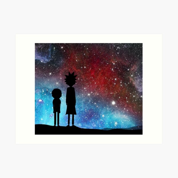 Rick and Morty - space Art Print