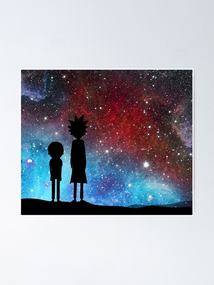 Rick And Morty Space Poster By Helengarvey Redbubble