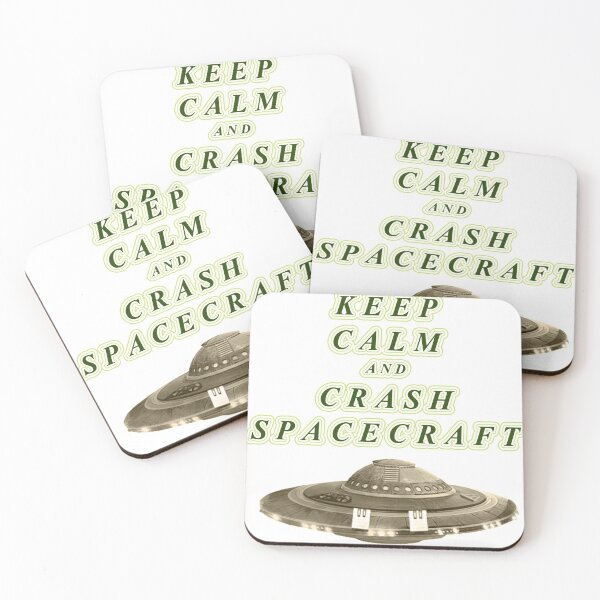 Item preview, Keep calm and crash spacecraft designed and sold by Mekoooo.