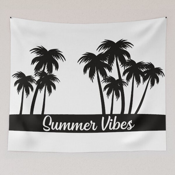 Item preview, Summer Vibes Palm Tree Silhouette Design designed and sold by onjcdesign.