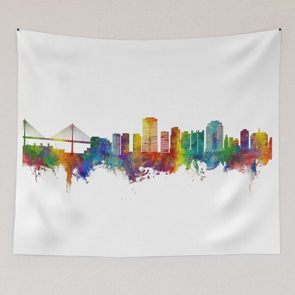 Item preview, Long Beach California Skyline designed and sold by ArtPrints.