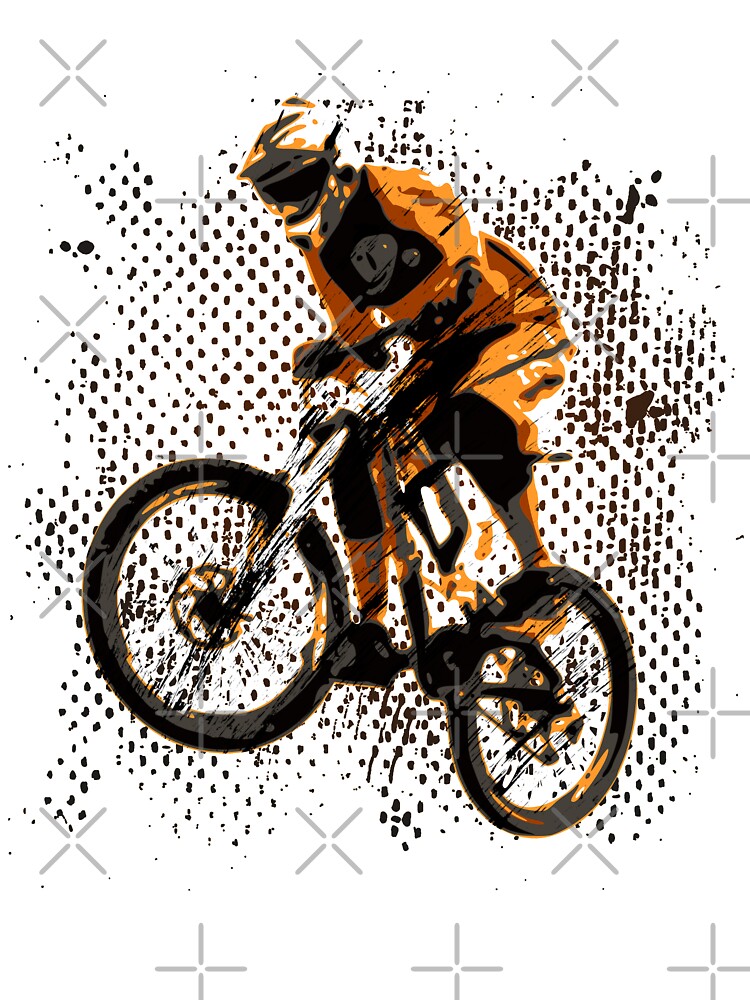 orange downhill mountain bike