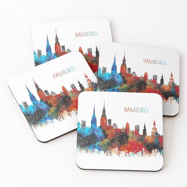 Artikelvorschau, Hamburg, Hamburg Skyline entworfen und verkauft von Rosaliartbook.
