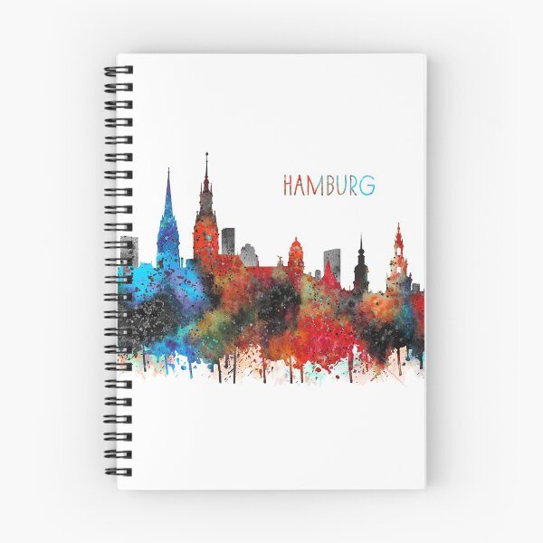 Item preview, Hamburg, Hamburg skyline designed and sold by Rosaliartbook.