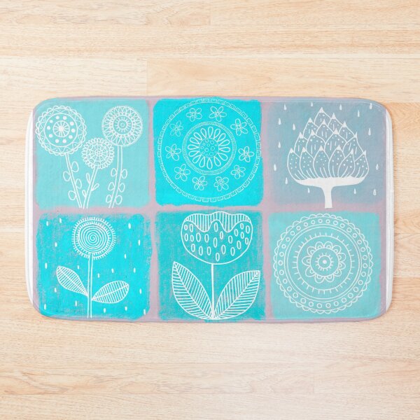 Item preview, Flowertiles Teal designed and sold by AtelierAdriana.