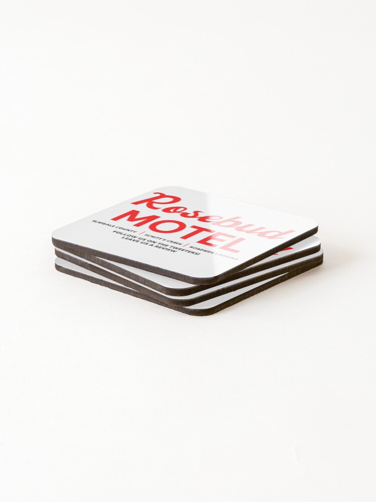 Alternate view of Schitt's Creek Rosebud Motel Logo Coasters (Set of 4)