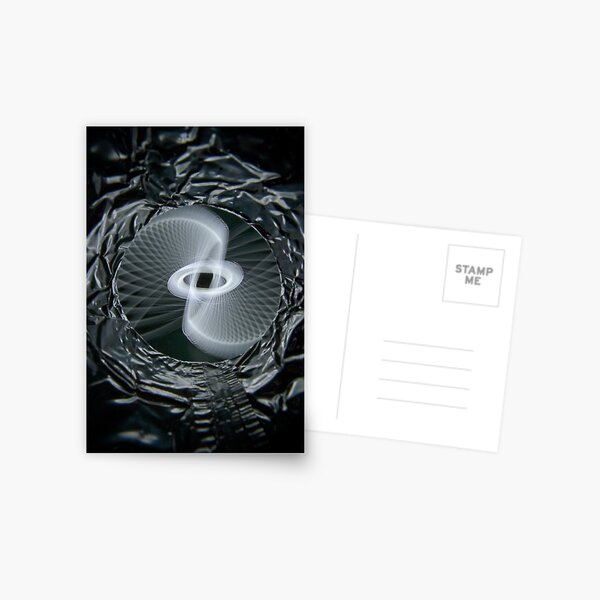 Tinfoil Physiogram (B&W) Postcard