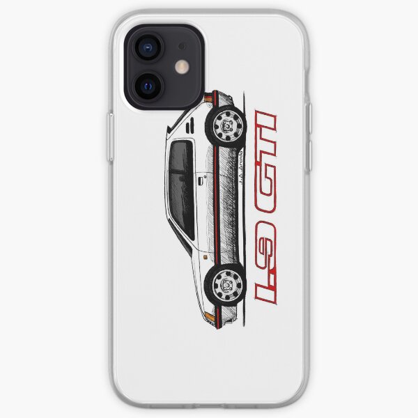 Ma main dessin de la 205 GTI (transparent) Coque souple iPhone