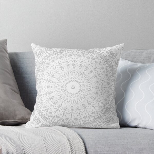 Item preview, Grey Threads Mandala designed and sold by Kelly Dietrich Mandala & Fractal Art.