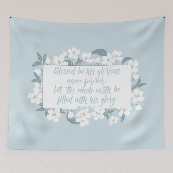 Item preview, Blessed Be His Name Beautiful Christian Psalm designed and sold by Epic Love Designs.