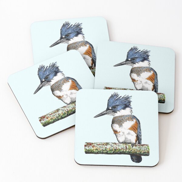 Item preview, BELTED KINGFISHER designed and sold by PaddyMorton.