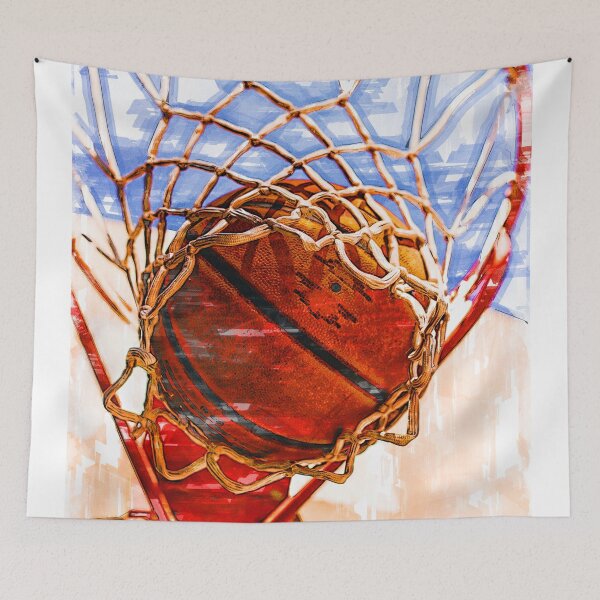 Item preview, Basketball Hoop Action Marker Sketch. designed and sold by ColortrixArt.