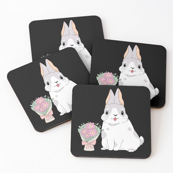Item preview, Bunny with flower bouquet designed and sold by SuperrSunday.