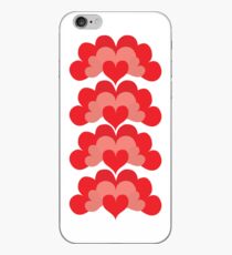 Heart Fan Pattern iPhone Case