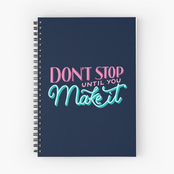 Item preview, Don't stop until you make it - Blue designed and sold by Carol Esteves.
