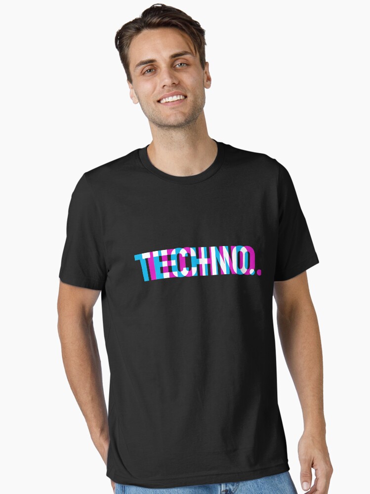 Thumbnail 1 of 7, Essential T-Shirt, Techno designed and sold by shinobishirt.
