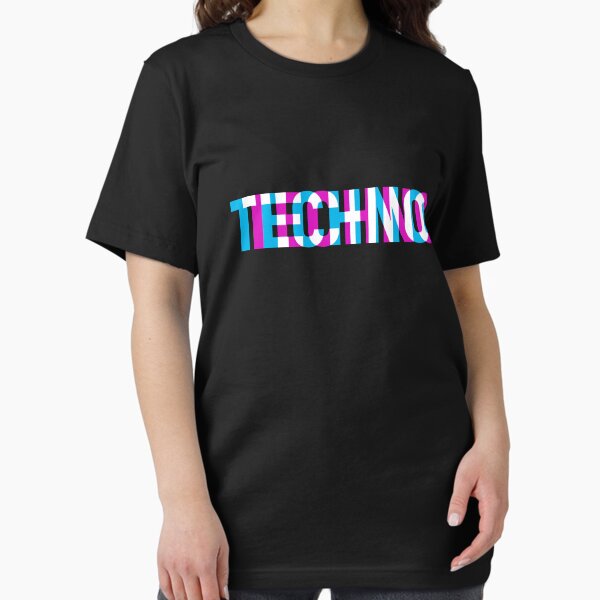 Vista previa del artículo con la obra «Techno», diseñado y vendido por shinobishirt.