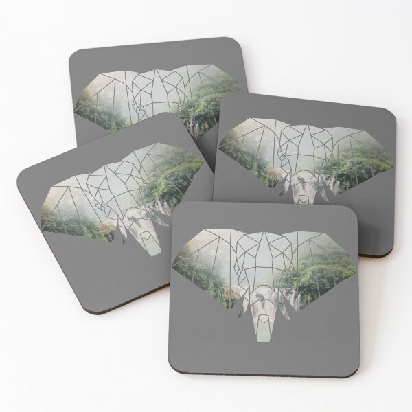 Item preview, Jungle Elephant Double Exposure designed and sold by kuenzicreative.