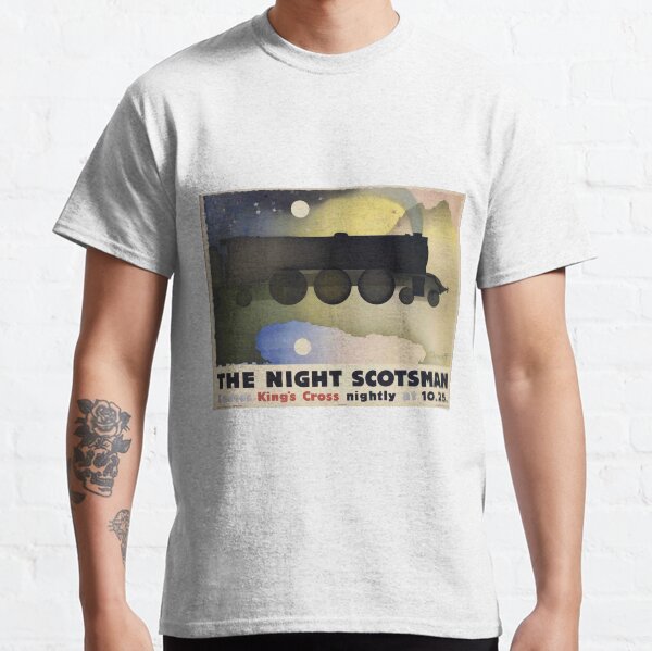 Item preview, The Night Scotsman vintage travel poster designed and sold by stickart-marek.
