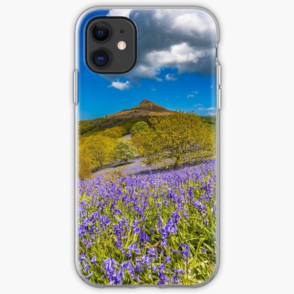 Roseberry Topping Bluebells iPhone Soft Case