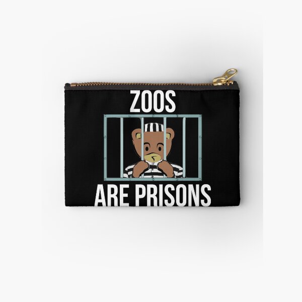 Item preview, Zoos are prisons for animals for animal rights activist designed and sold by Gifafun.
