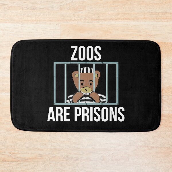 Item preview, Zoos are prisons for animals for animal rights activist designed and sold by Gifafun.