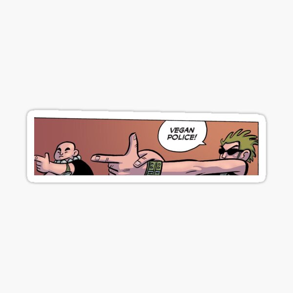 Vegan Police Sticker