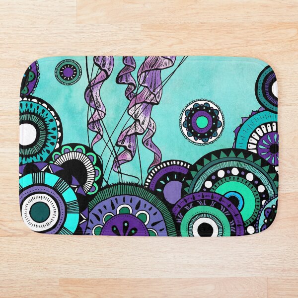 Artikelvorschau, Qualle Unterwasser Illustration | Mandala Aquarell entworfen und verkauft von inkhivecreative.